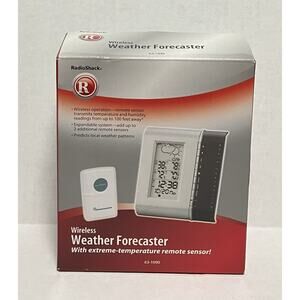 Radio Shack Wireless Weather Forecaster 63-1090 w Extreme Temp Remote Sensor NOB